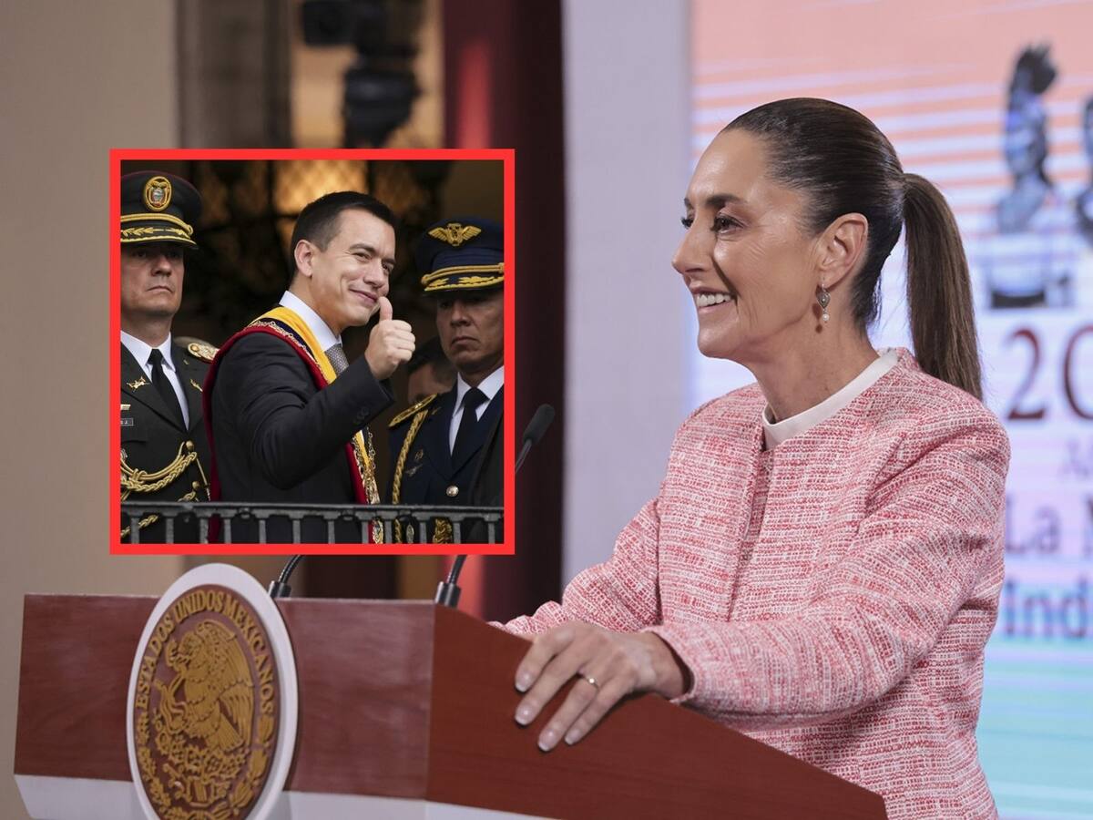 Sheinbaum reacciona con ironía a aranceles de Ecuador. | Crédito: Presidencia de México/AP