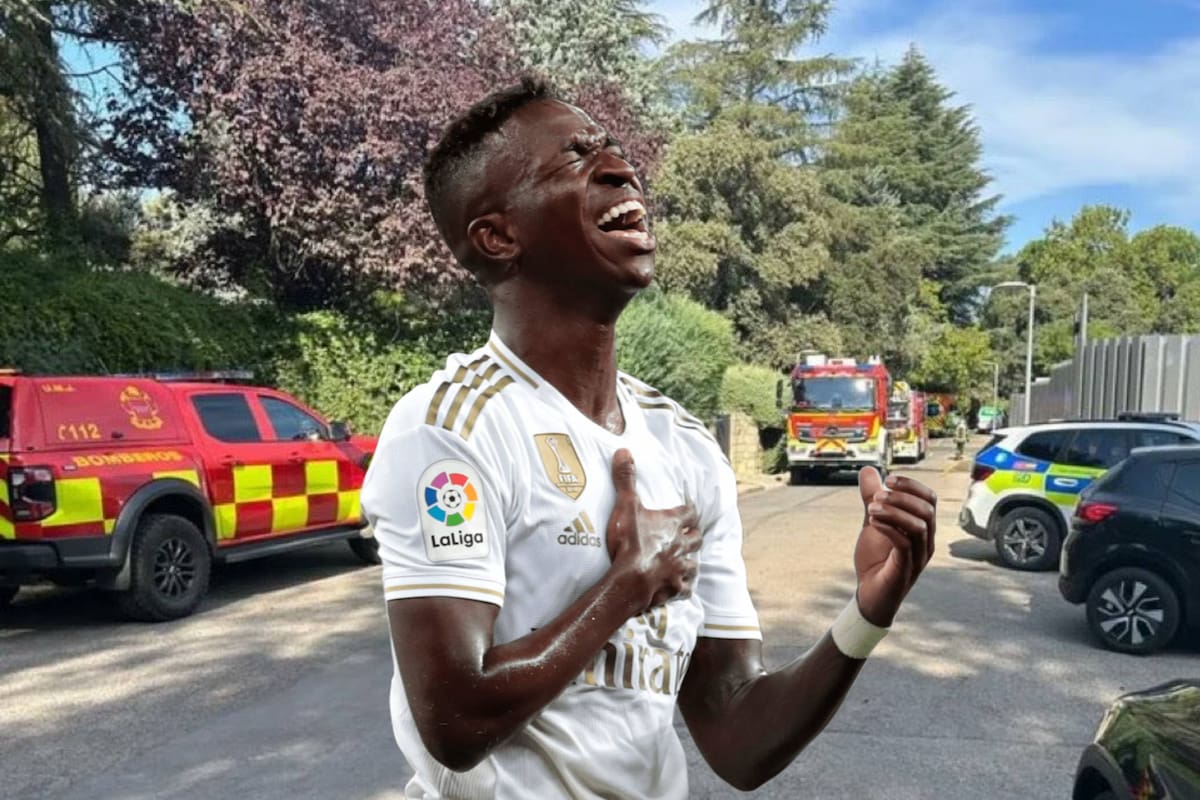 Incendio en la casa de Vinicius Jr.: susto en la lujosa vivienda del delantero del Real Madrid