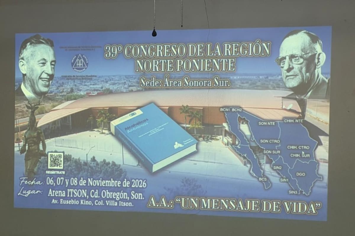 Preparan Congreso Regional de Alcohólicos Anónimos en Ciudad Obregón