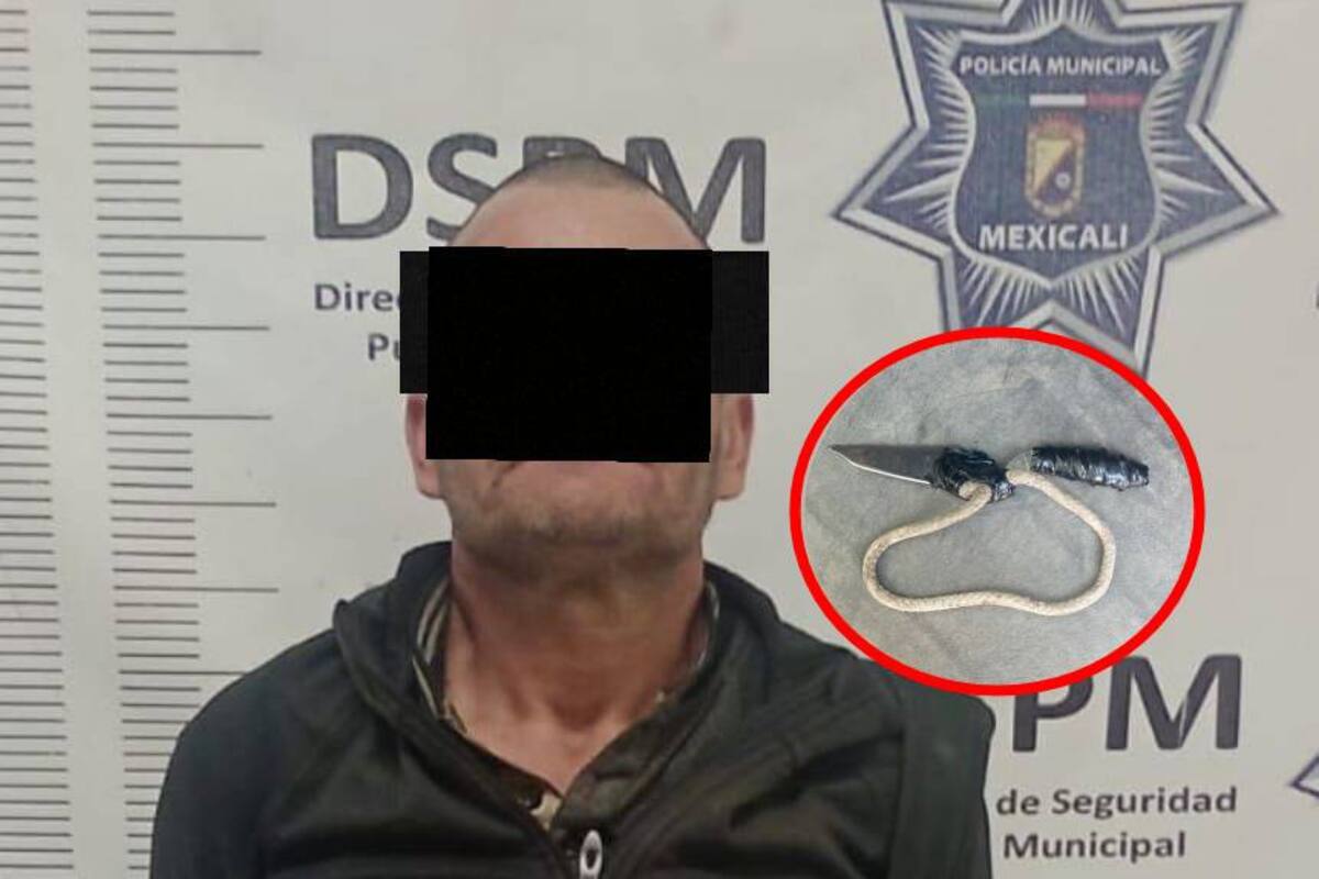 Sujeto acuchilla a un hombre en un tianguis y es detenido por intento de homicidio