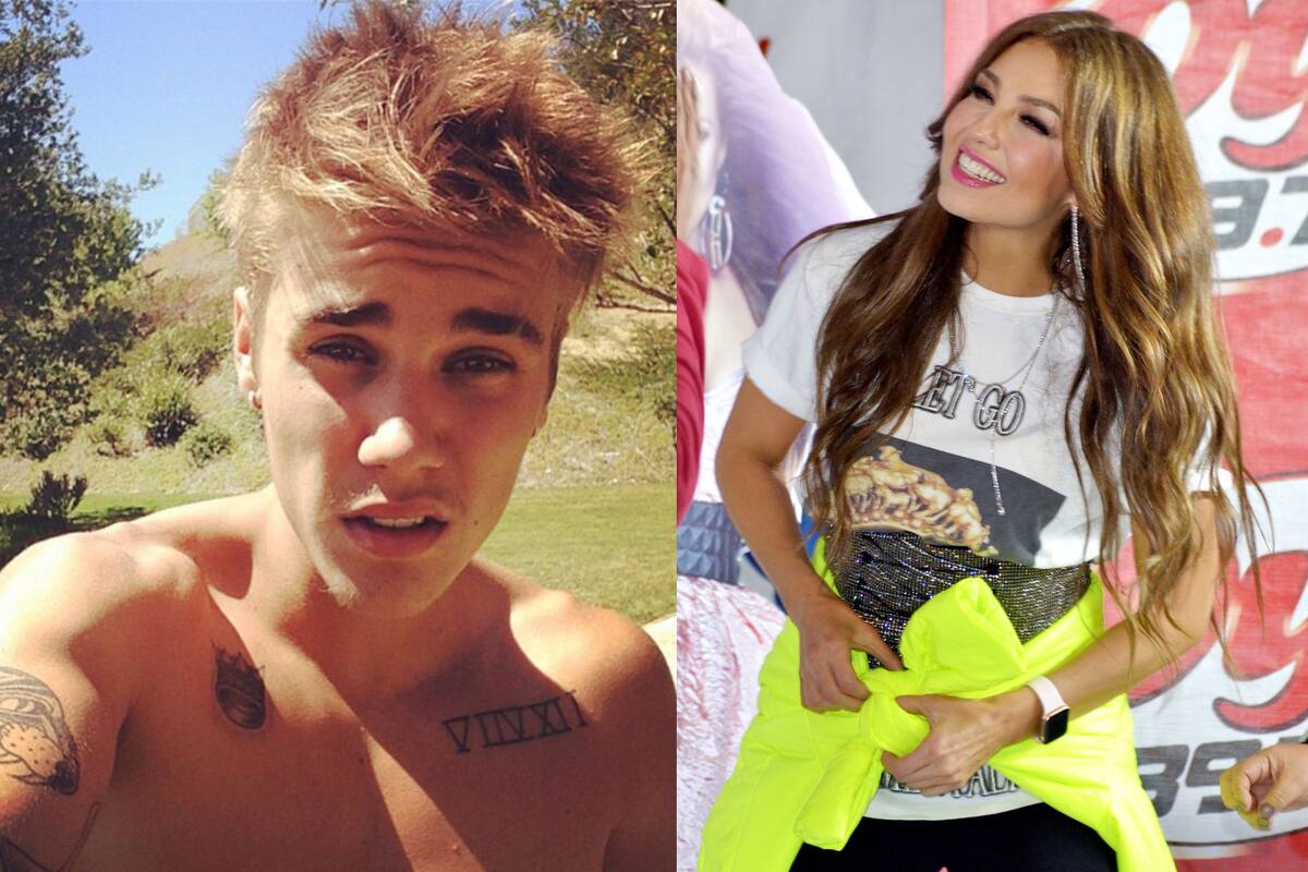 Se solidariza Thalía con Justin Bieber por enfermedad de Lyme