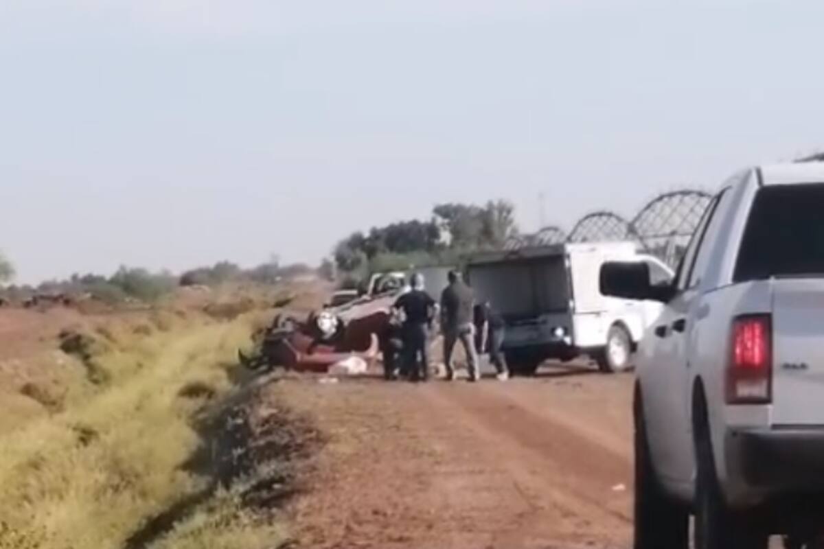 Accidente en Valle del Yaqui deja un muerto y 4 lesionados
