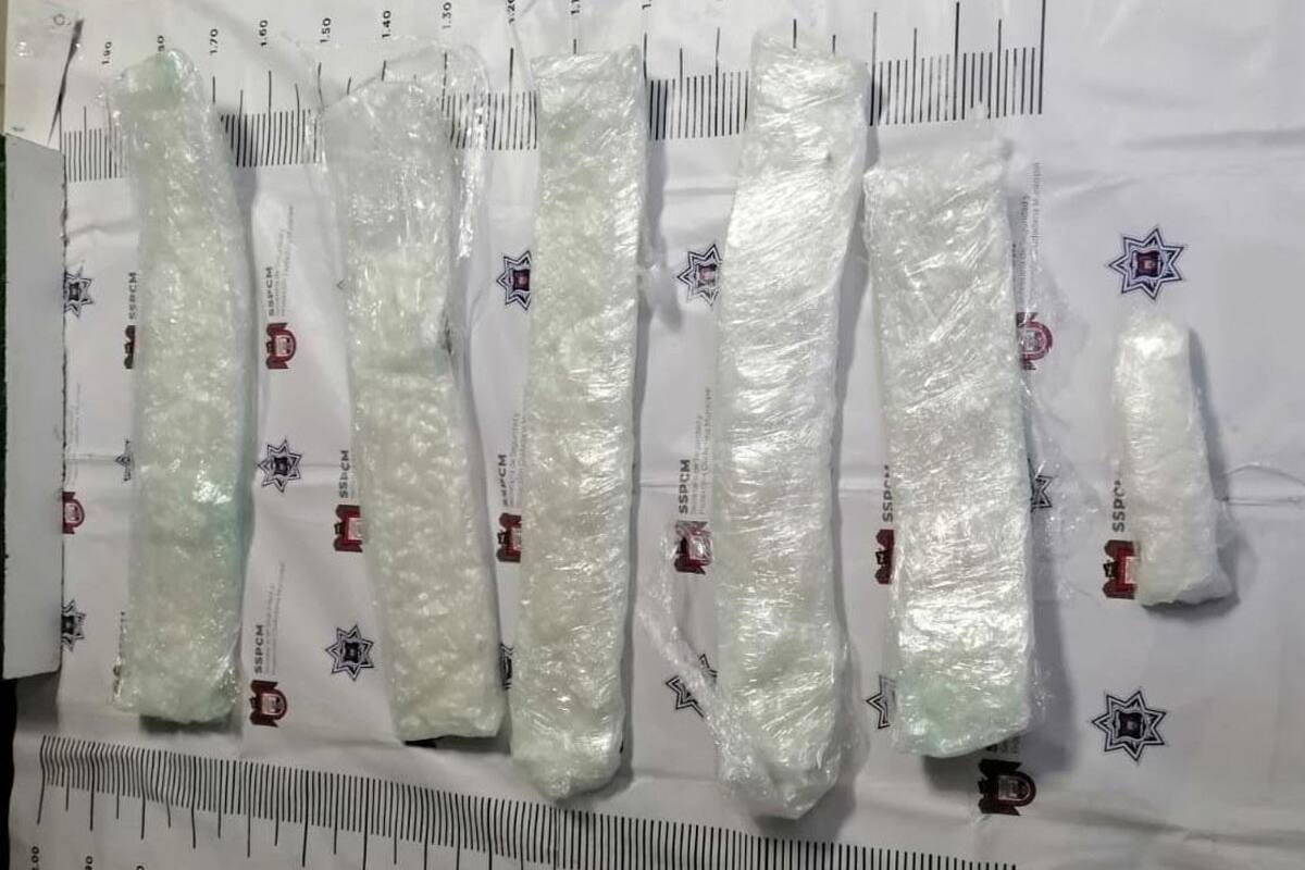 Decomisan en Tijuana más de 11 kilos de ‘crystal’ a ‘mula ciega’
