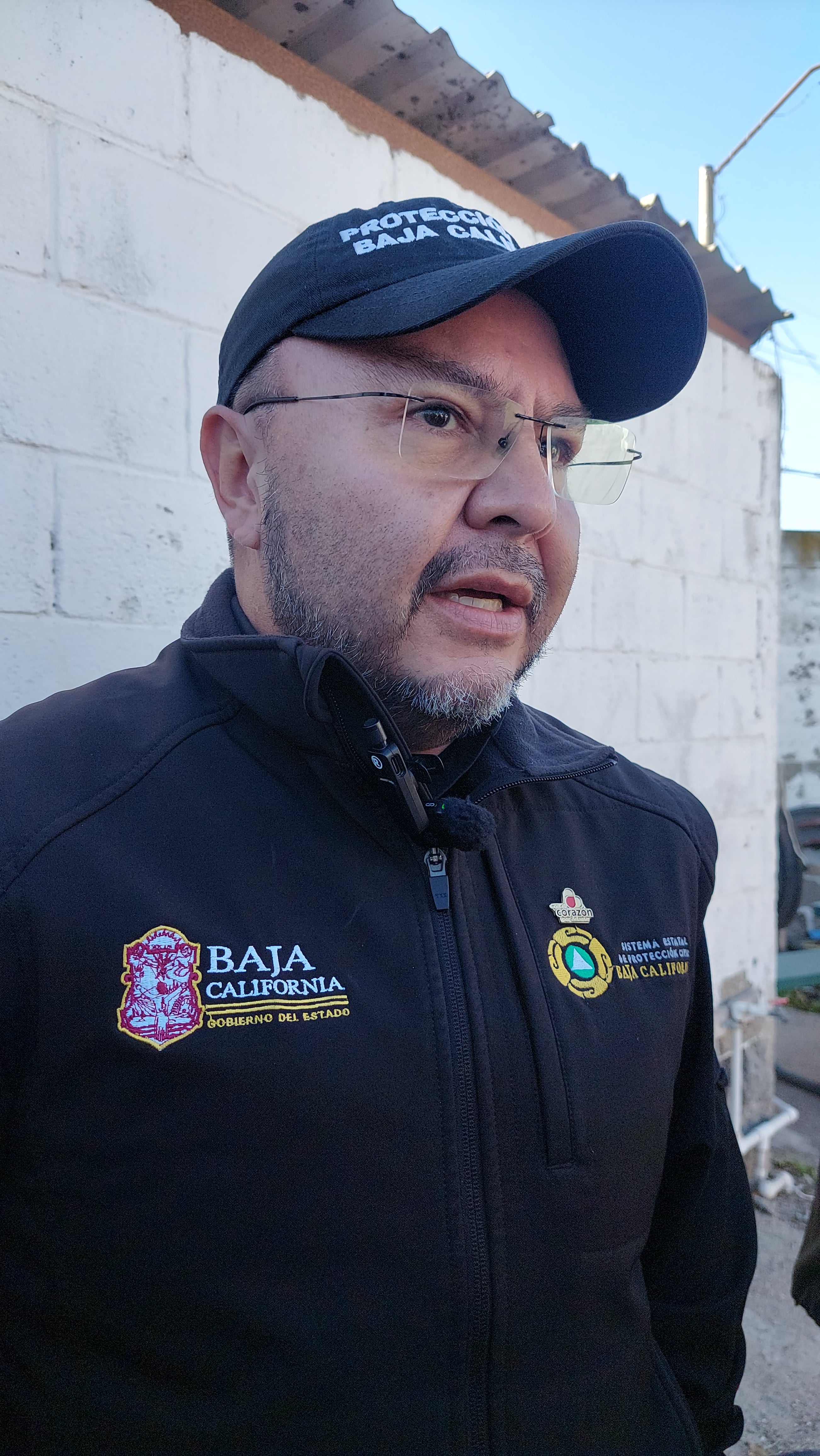 Coordinador de Protección Civil de Baja California. Foto: Khennia Reyes