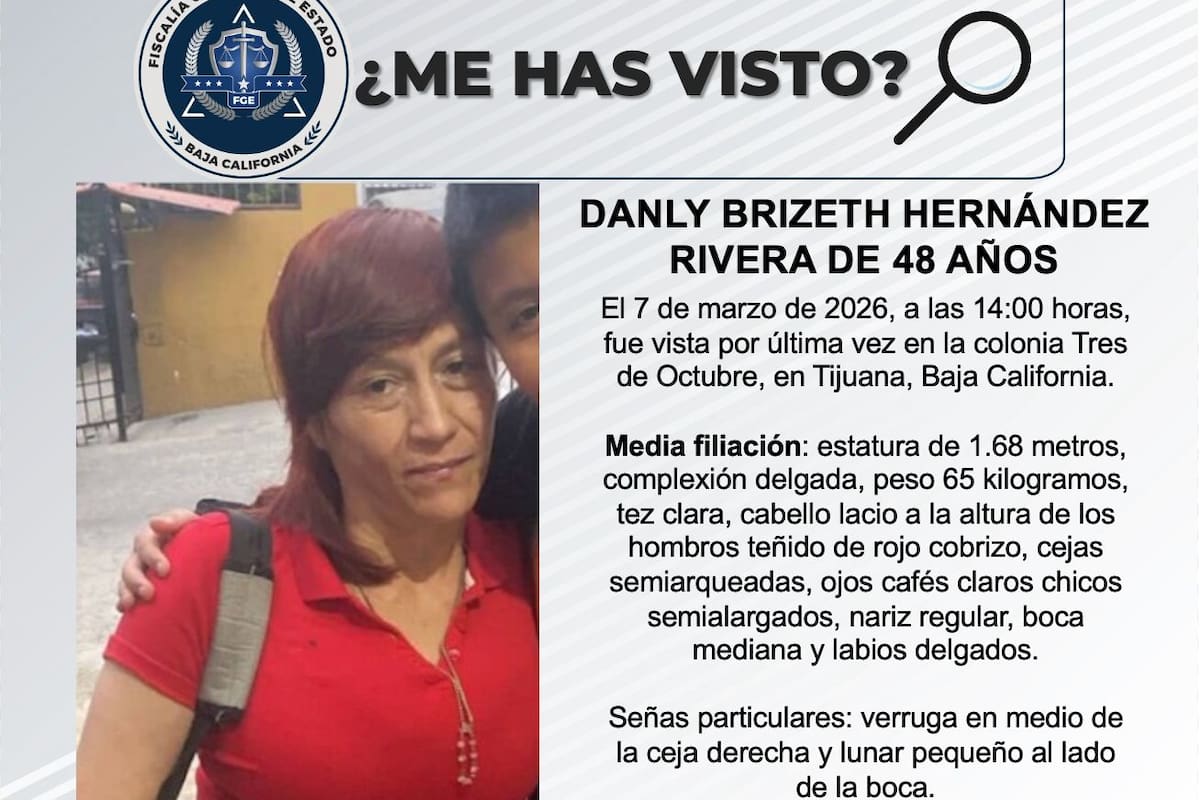 Se busca a Danly Brizeth Hernández Rivera de 48 años