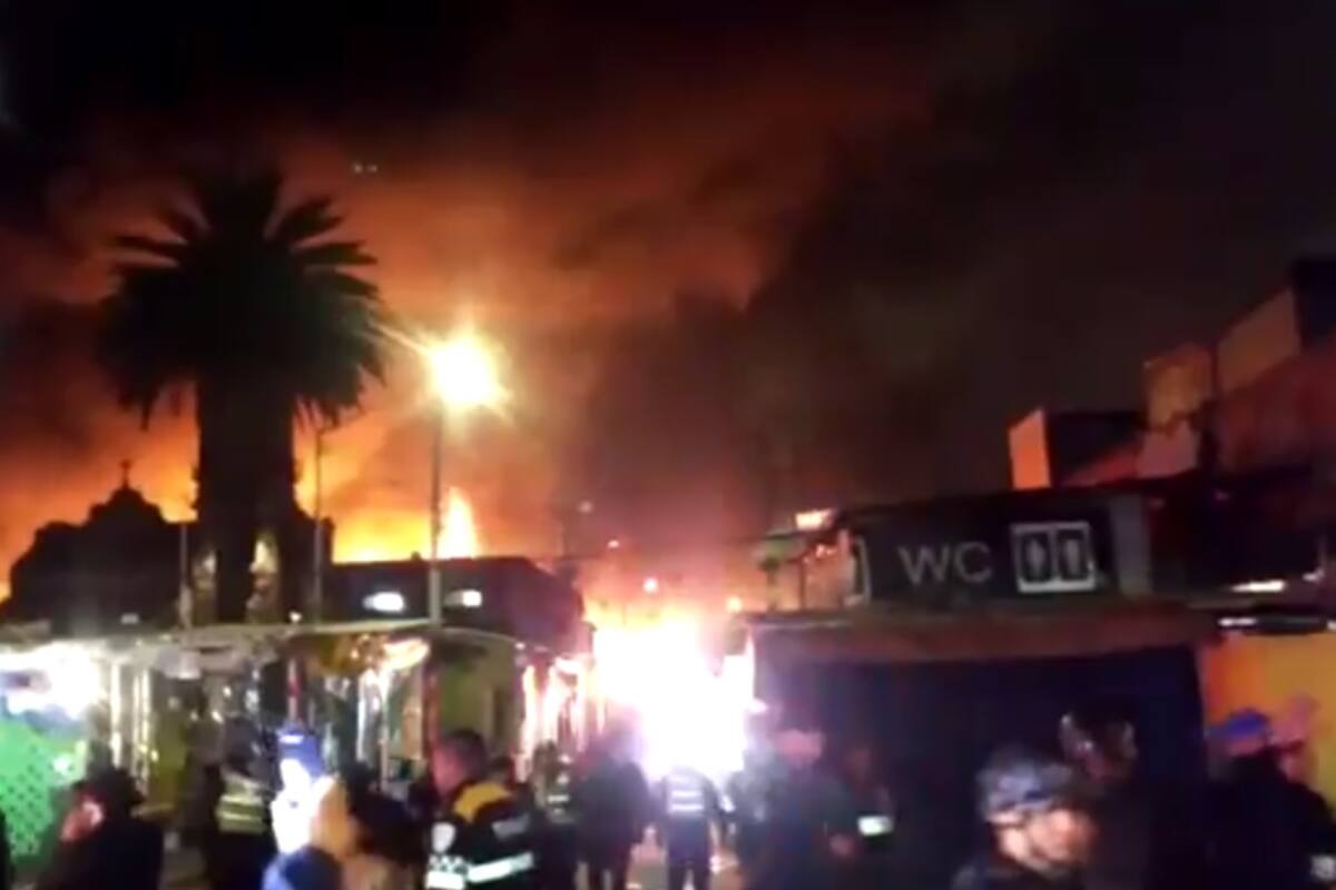 VIDEO: Se registra incendio en mercado de La Merced