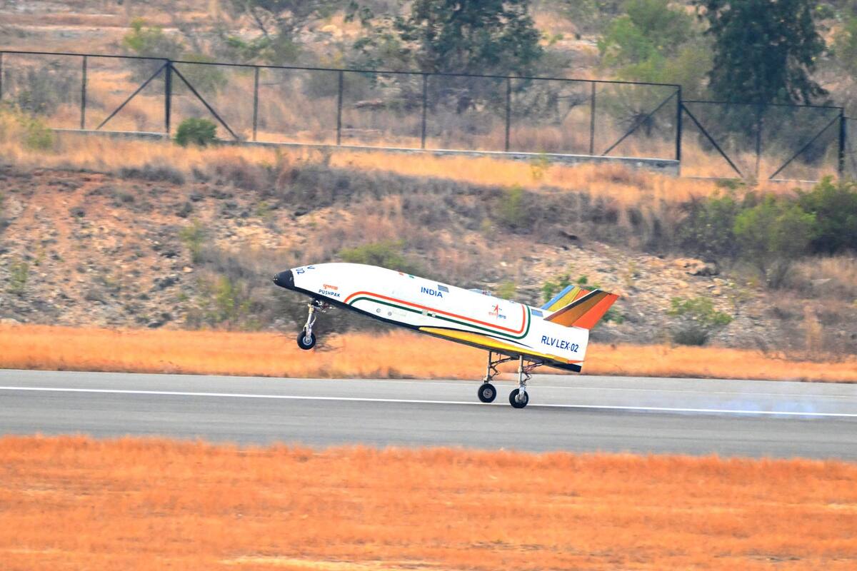 India realiza un segundo aterrizaje autónomo de su cohete reutilizable