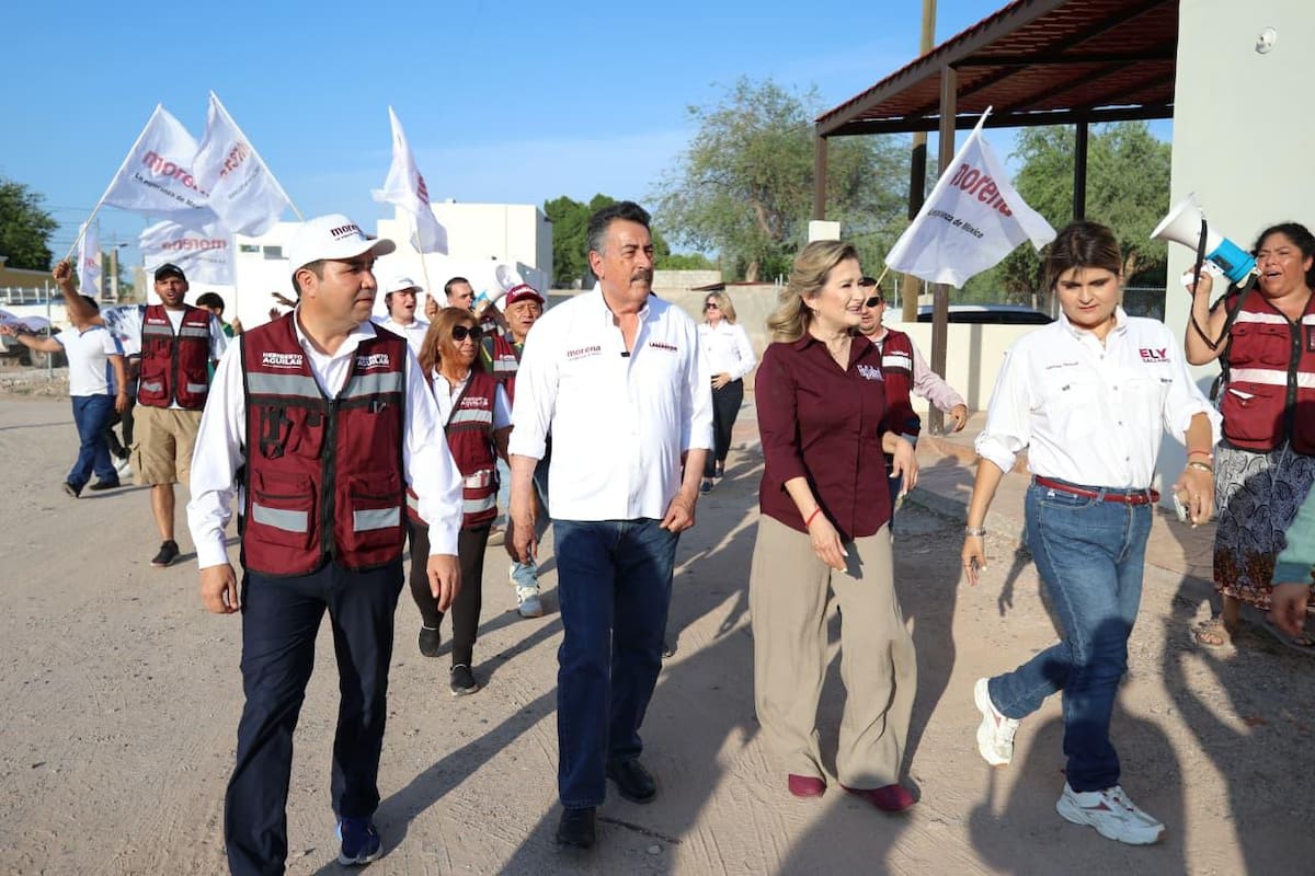 Javier Lamarque camina Las Minitas y Las Lomas de Hermosillo: La transformación se fortalece cerca del pueblo