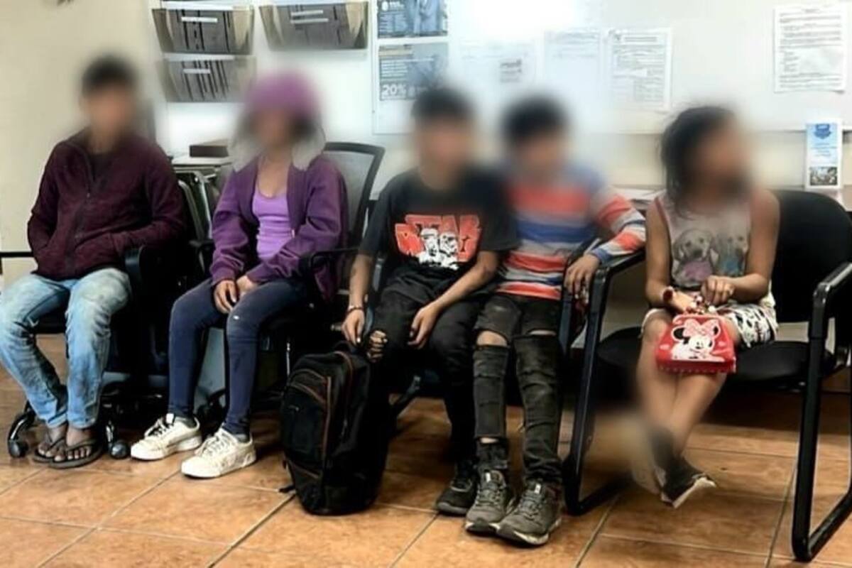 Escuadrón Violeta rescata a 5 menores