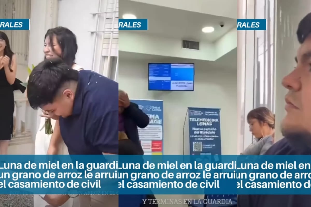 Hombre termina en el hospital tras recién casarse, todo por un grano de arroz