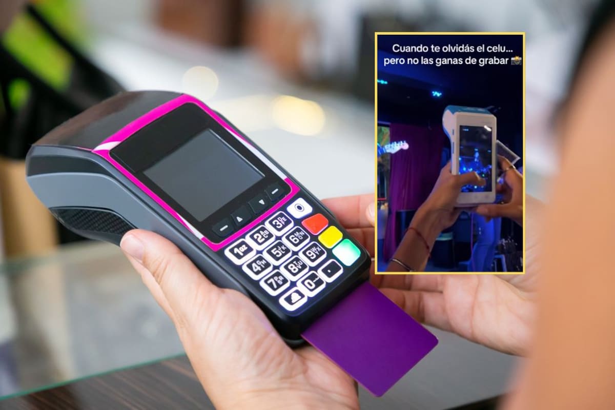 Joven graba un concierto con terminal de tarjetas tras olvidar su celular y se vuelve viral