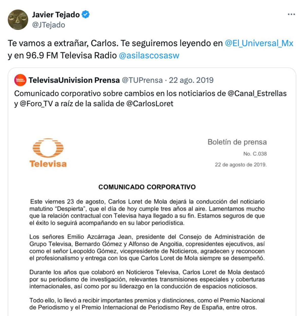 Información revelada de Aristegui Noticias