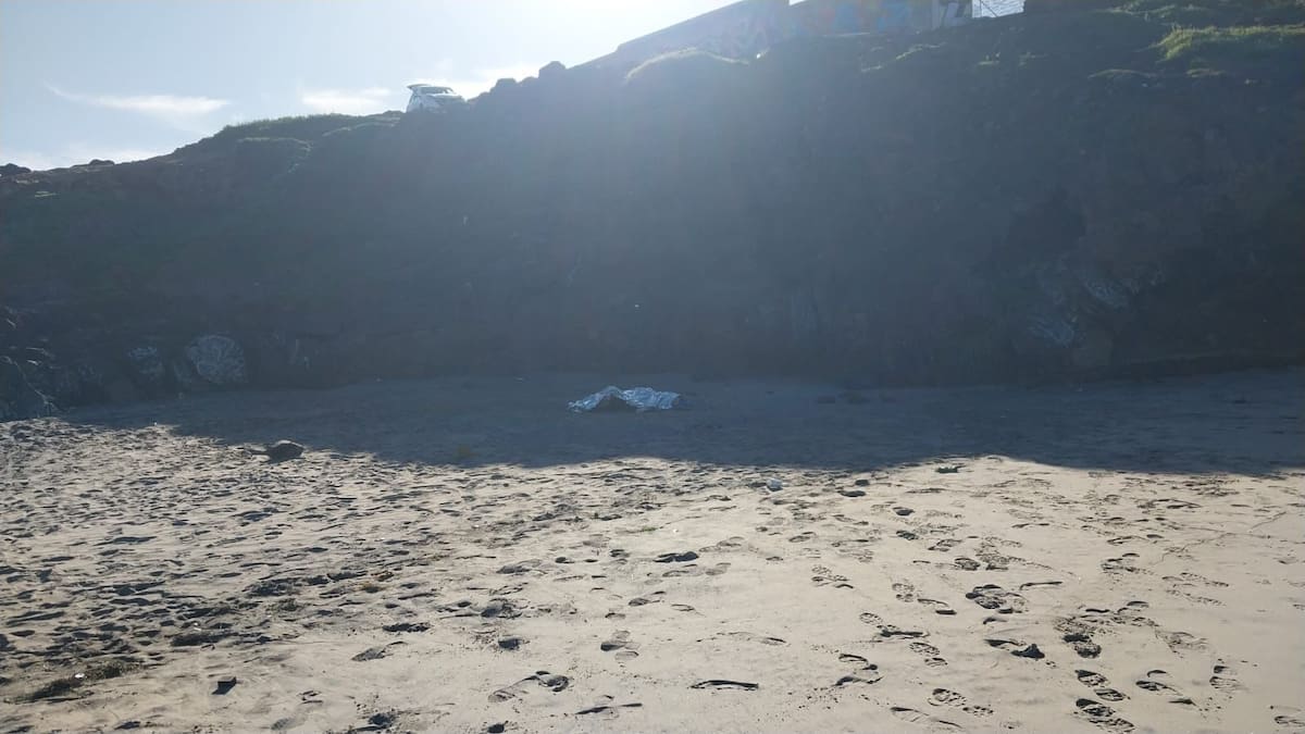 Todo indica que se trata del residente de Rosarito que fue arrastrado por la corriente el pasado domingo 18 de enero. Foto: Cortesía