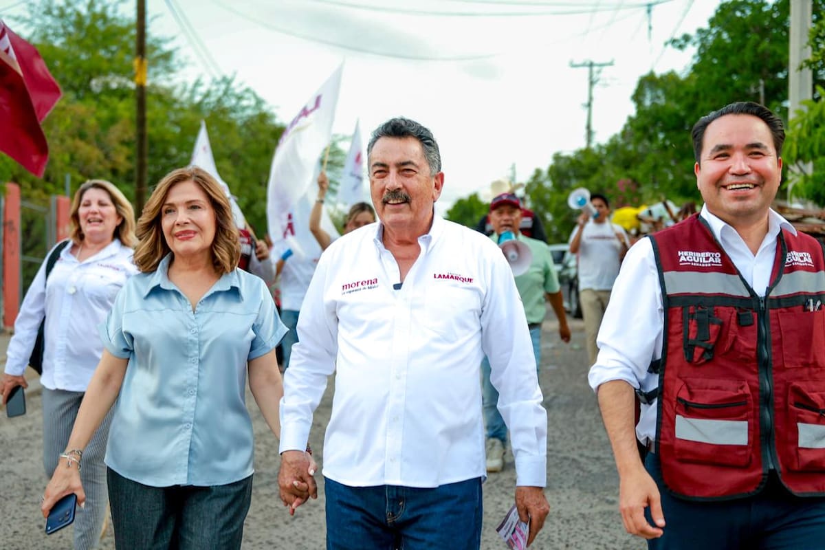 Recorre Javier Lamarque la colonia Piedra Bola de Hermosillo