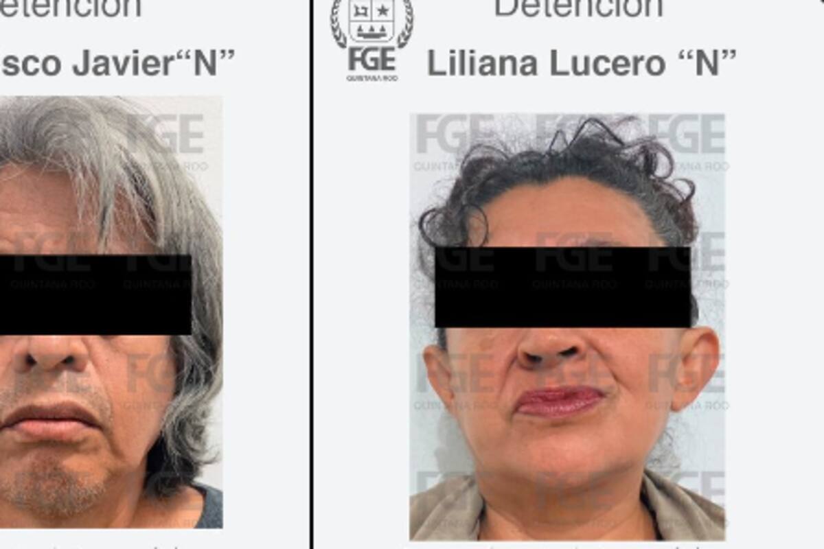 Capturan en Quintana Roo pareja buscada por homicidio de un niño, ocurrido hace 25 años