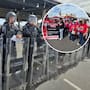 Maestros cierran garita de San Luis Río Colorado en protesta; Guardia Nacional resguarda el acceso fronterizo