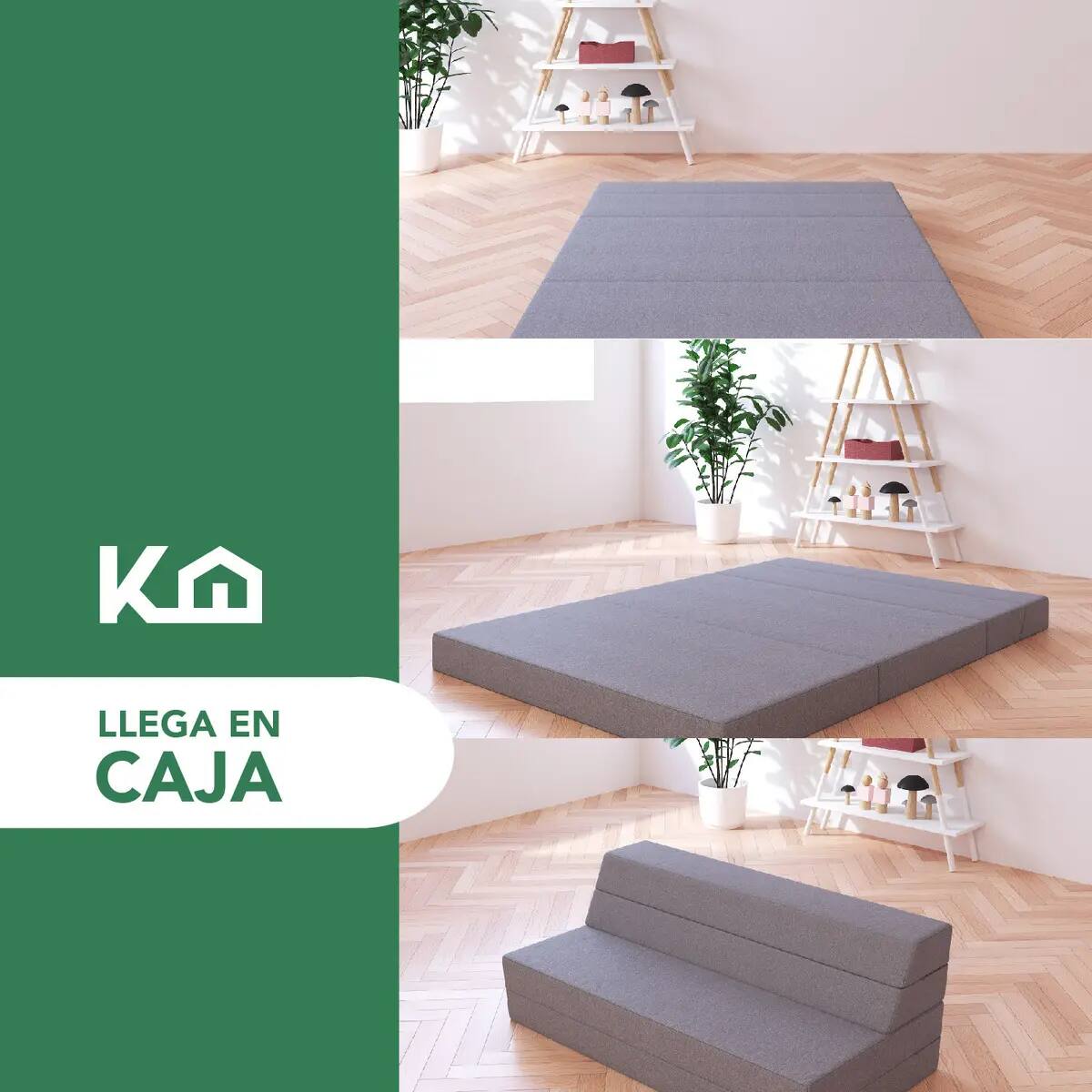 Sofá cama plegable matrimonial de la marca KingsHouse | Mercado Libre
