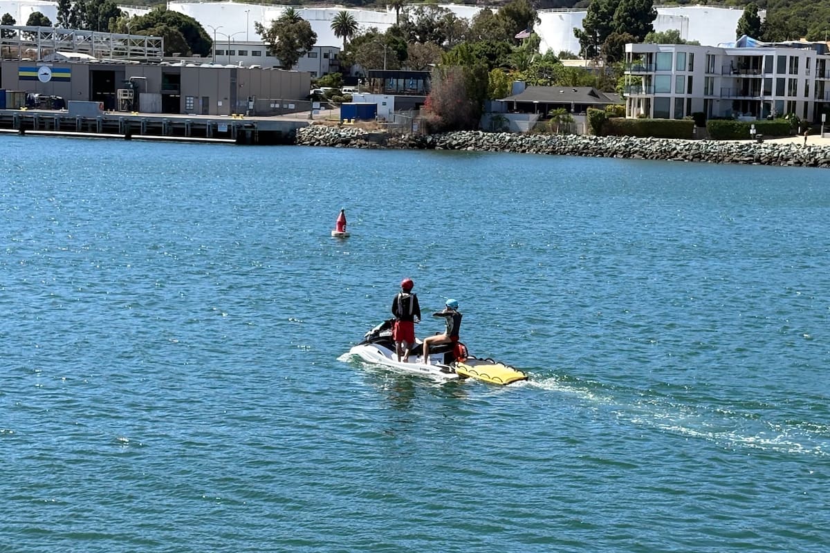 Realizan simulacro de rescate marítimo en bahía de San Diego