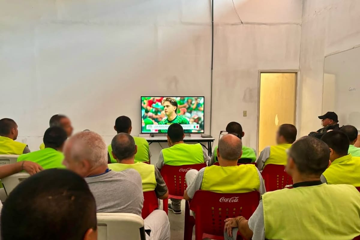 El Mundial también se vive en cárceles de BC; internos celebran triunfo de México