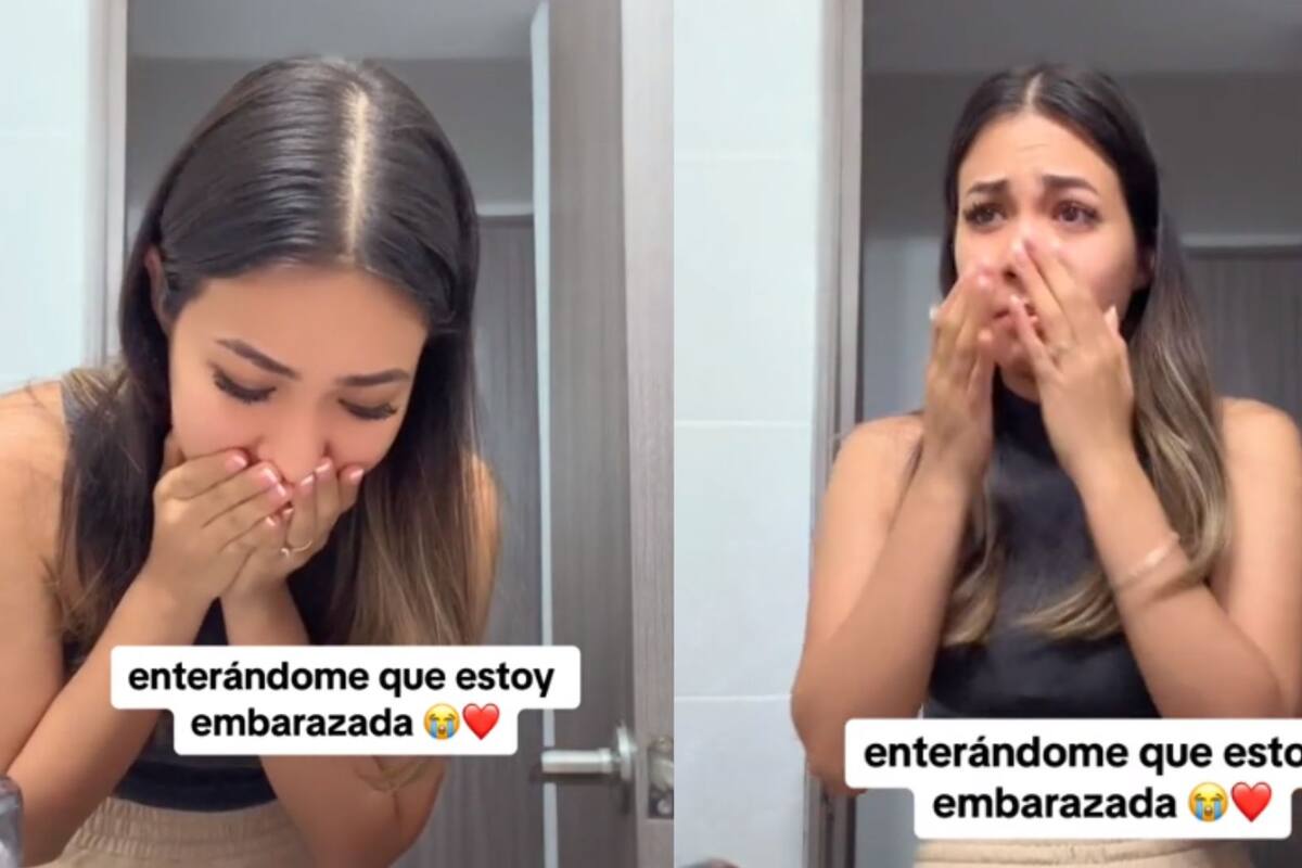 Tiktoker llora de felicidad al enterarse que sí está embarazada; comentarios piden ver la reacción de su pareja