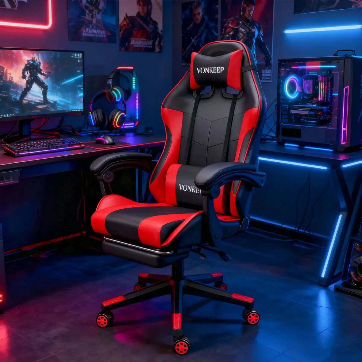 la silla gamer ergonómica Vonkeep BET-26. | Captura Mercado Libre