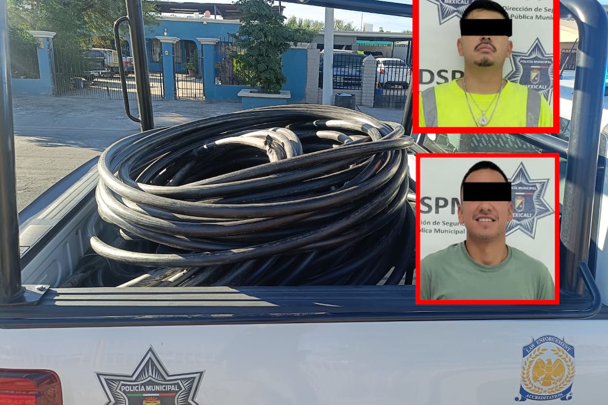 Caen presuntos responsables de 18 robos de cableado de telefonía
