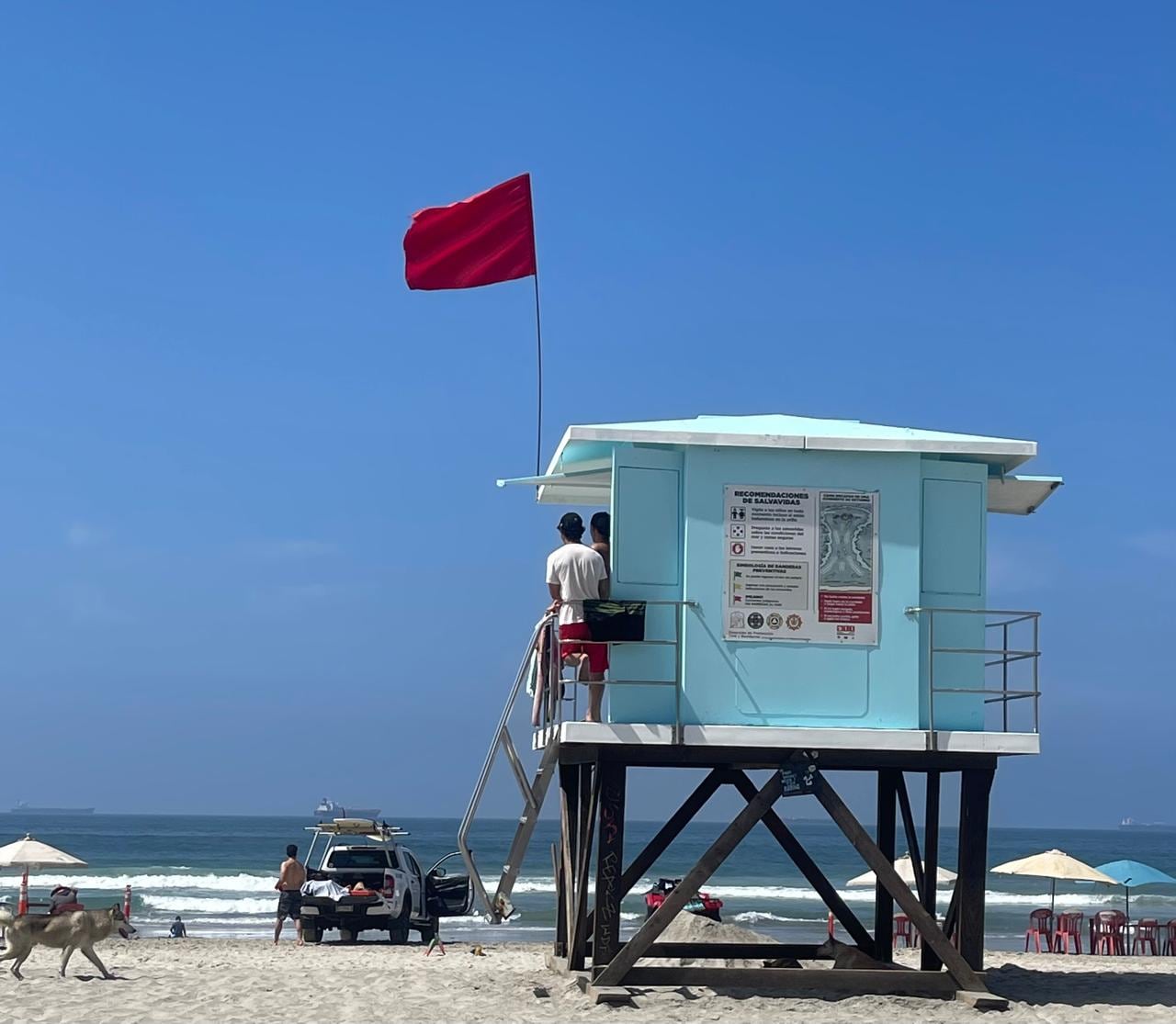 El cuerpo de rescate acuático implementa un operativo especial con torres, unidades y más salvavidas ante la alta afluencia por Semana Santa. Foto: Carmen Gutierrez