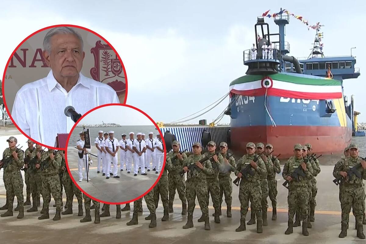 AMLO agradece a la Marina y confía en el respaldo para Sheinbaum en su mandato