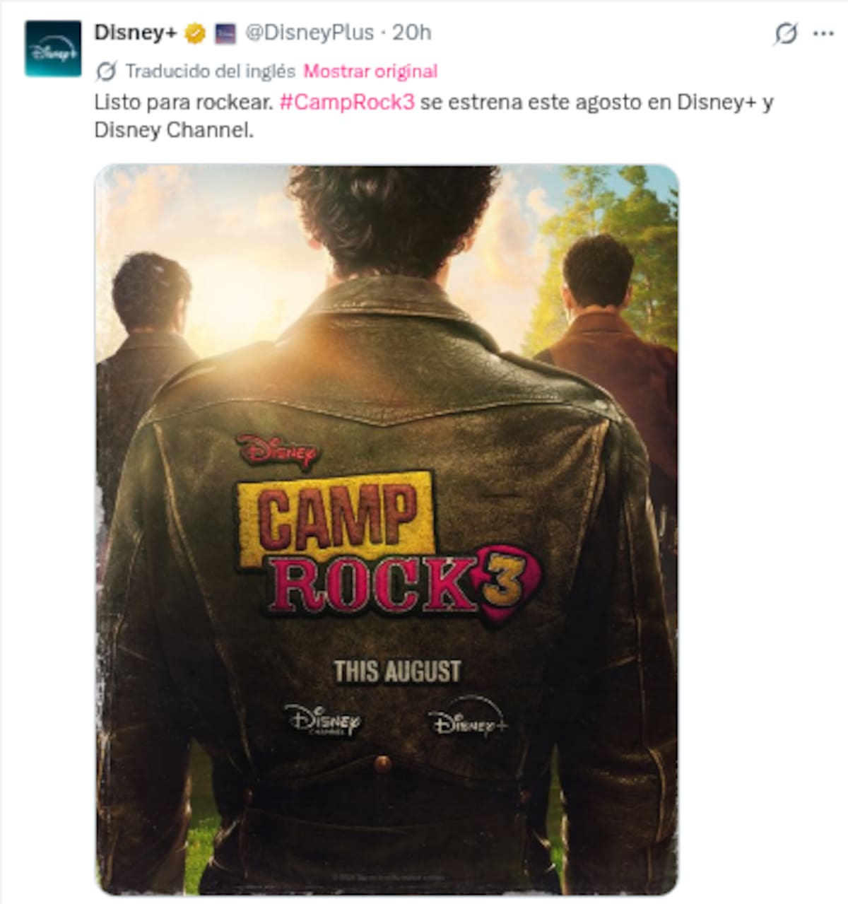 “Camp Rock 3”: Disney revela el póster oficial y adelanta fecha de estreno | X (@DisneyPlus)