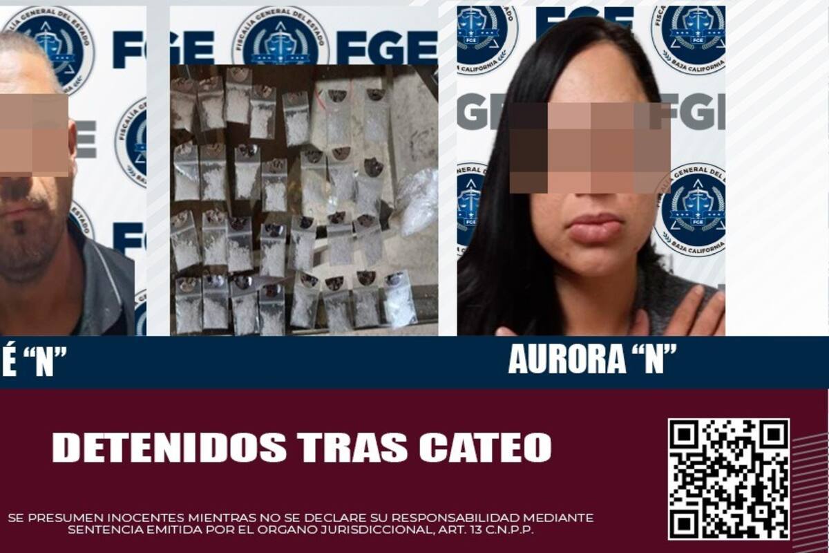 Captura FGE a presuntos vendedores de droga tras cateo