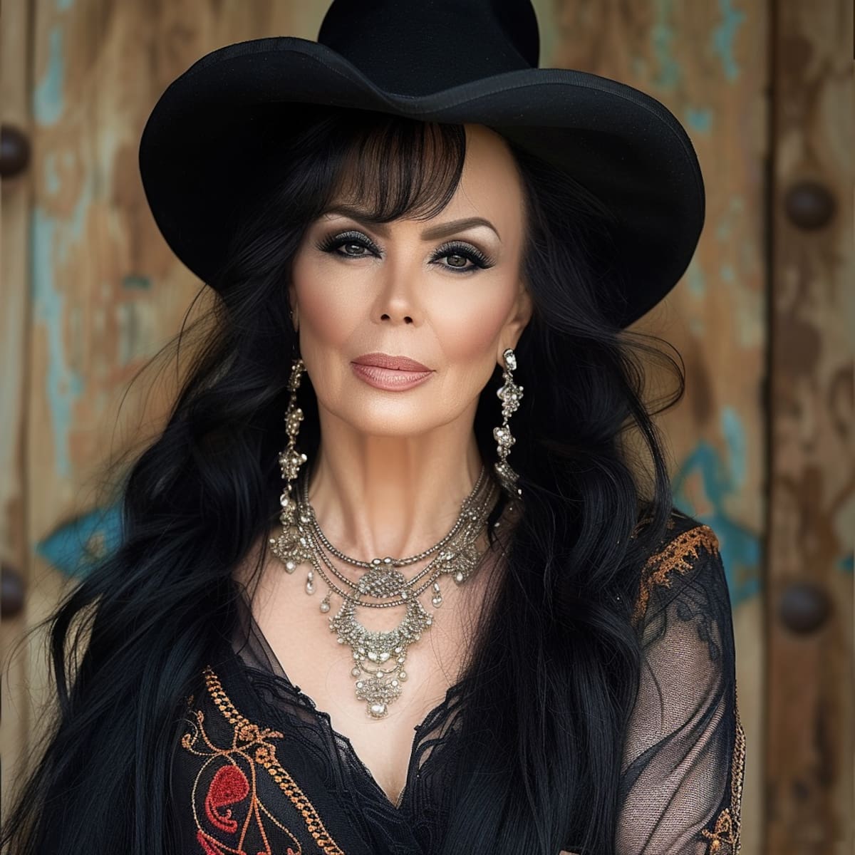 Maribel Guardia a los 80: Elegancia atemporal y una sonrisa que desafía al tiempo según la visión de la inteligencia artificial de Midjourney.