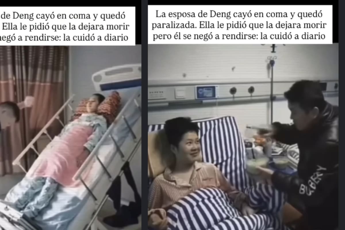 “Su esposa ya no tenía esperanza, pero un milagro ocurrió”: pareja china conmueve en redes por su historia de amor y resiliencia