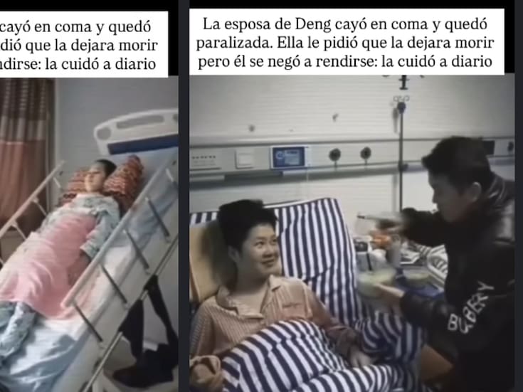 “Su esposa ya no tenía esperanza, pero un milagro ocurrió”: pareja china conmueve en redes por su historia de amor y resiliencia