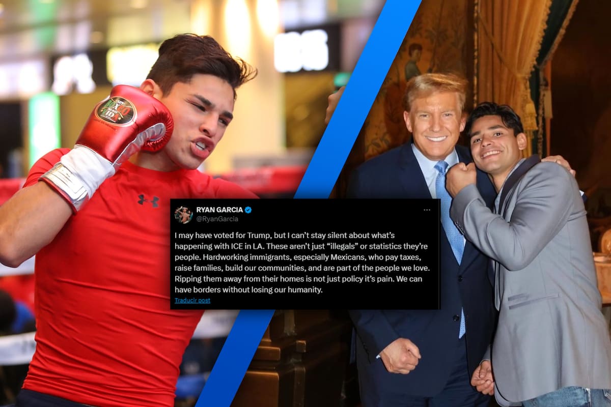 Ryan García se pronuncia en contra de ICE pero es criticado fuertemente por votar por Donald Trump