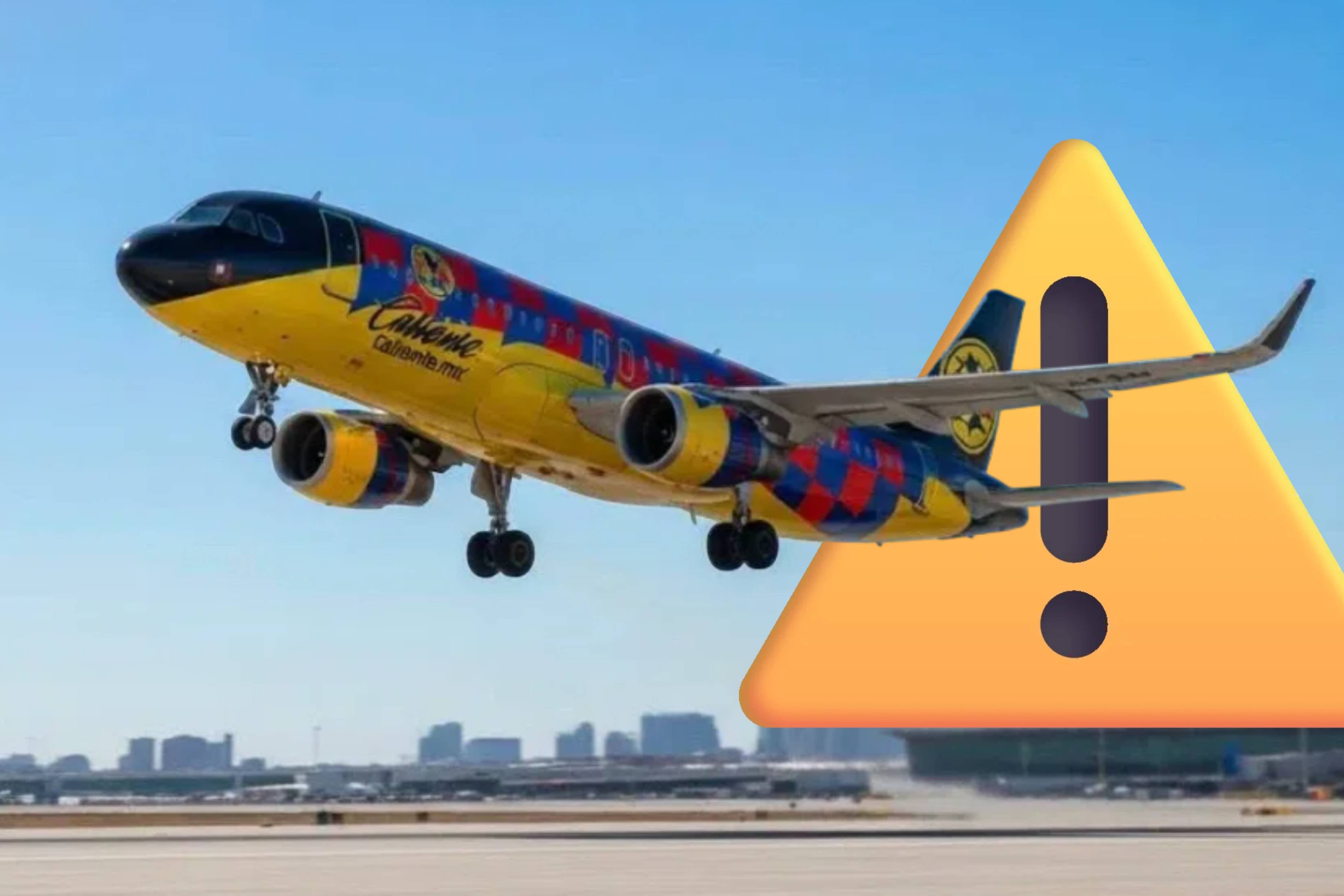 AMÉRICA ATRASADO: SUSTO EN VUELO A MÉXICO