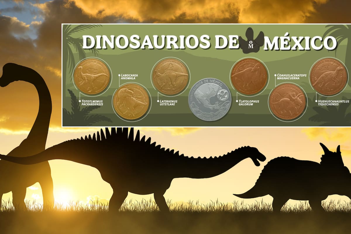 Nueva colección de medallas de dinosaurios ya está disponible en la Casa de la Moneda