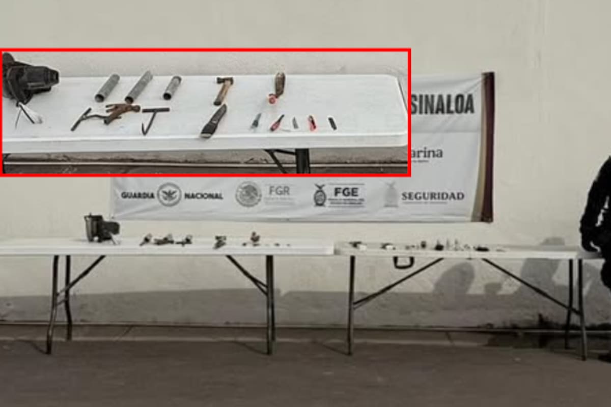 Revisión sorpresa en penal de Culiacán: decomisan celulares, armas hechizas y una sierra circular en operativo interinstitucional