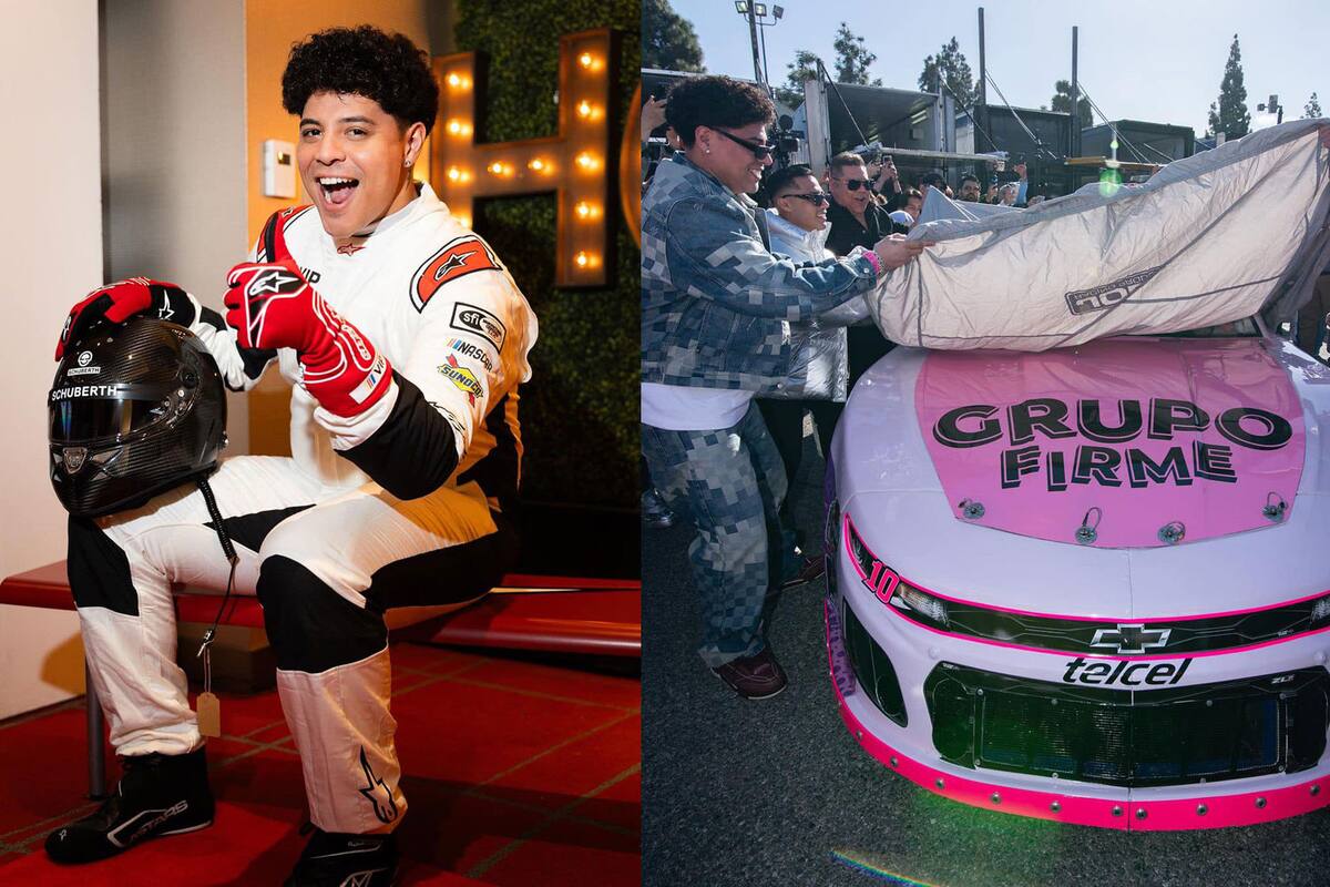 Grupo Firme se pone el casco en la Nascar