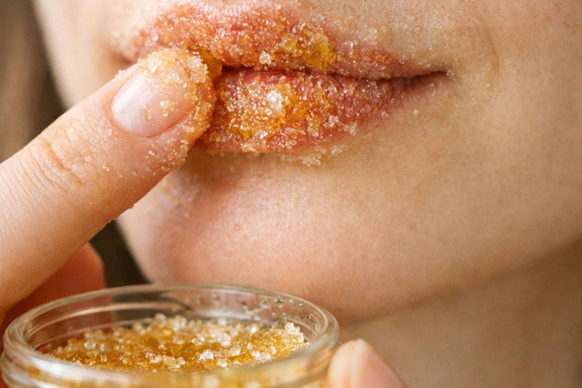 Cómo suavizar labios agrietados con miel y azúcar