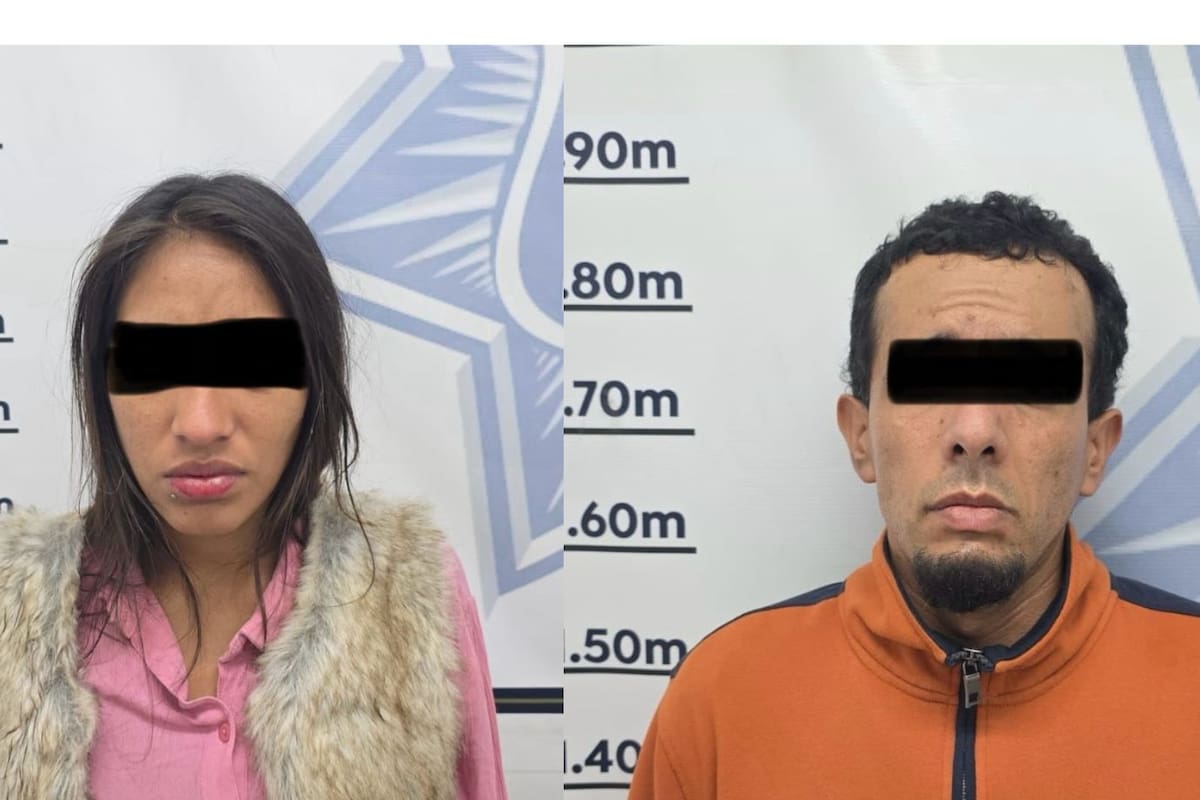 Detienen a pareja en Rosarito con vehículo robado y narcomanta; dos menores son resguardados por autoridades