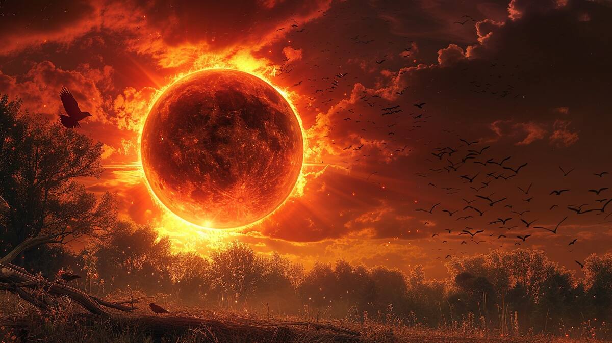 Algunas aves pueden dejar de cantar o disminuir su actividad vocal durante el eclipse.