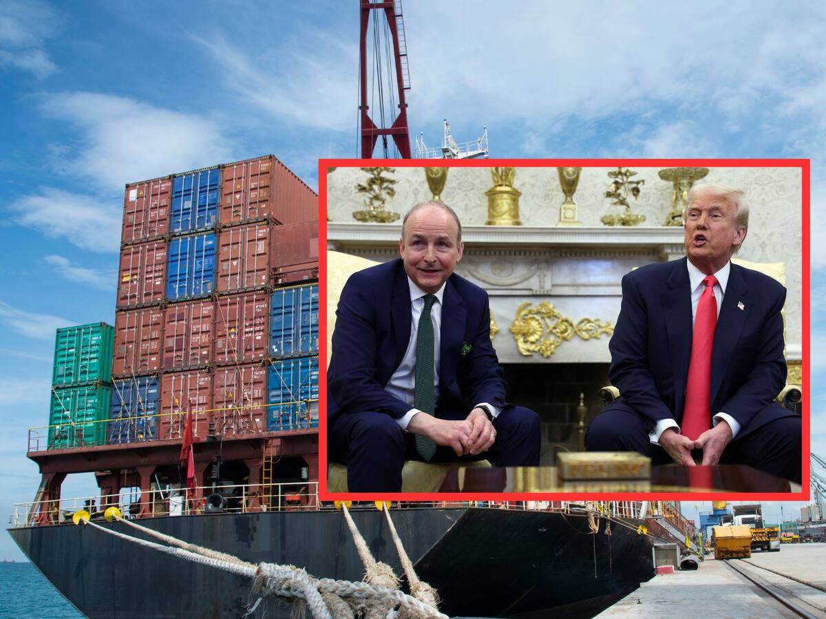 Guerra comercial: Trump carga contra la UE y el sistema fiscal irlandés. | Crédito: REUTERS/Canva