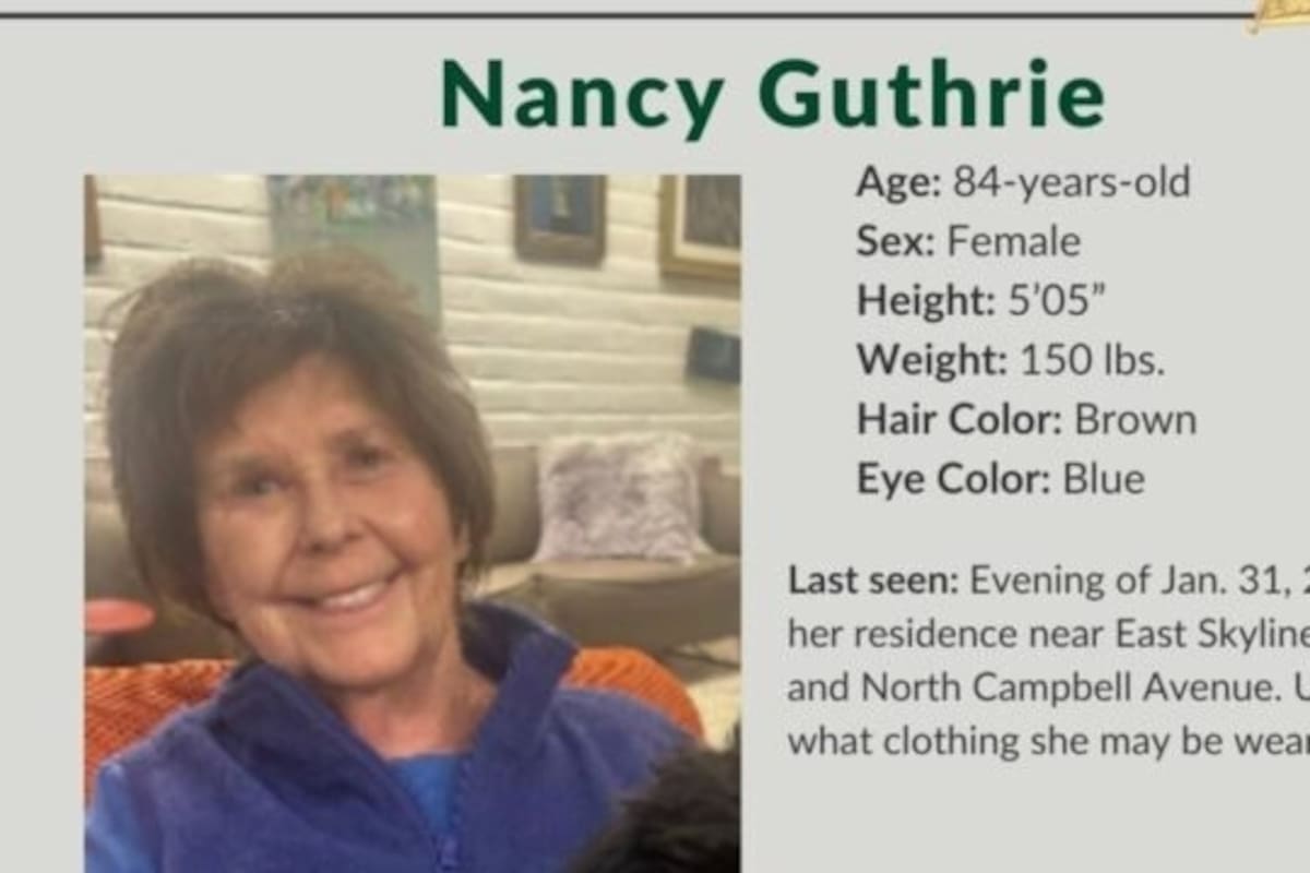 “Estamos desplegando todos los recursos para que su madre regrese a casa sana y salva”, anunció Trump en medio del operativo para buscar a Nancy Guthrie, madre de la presentadora Savannah Guthrie