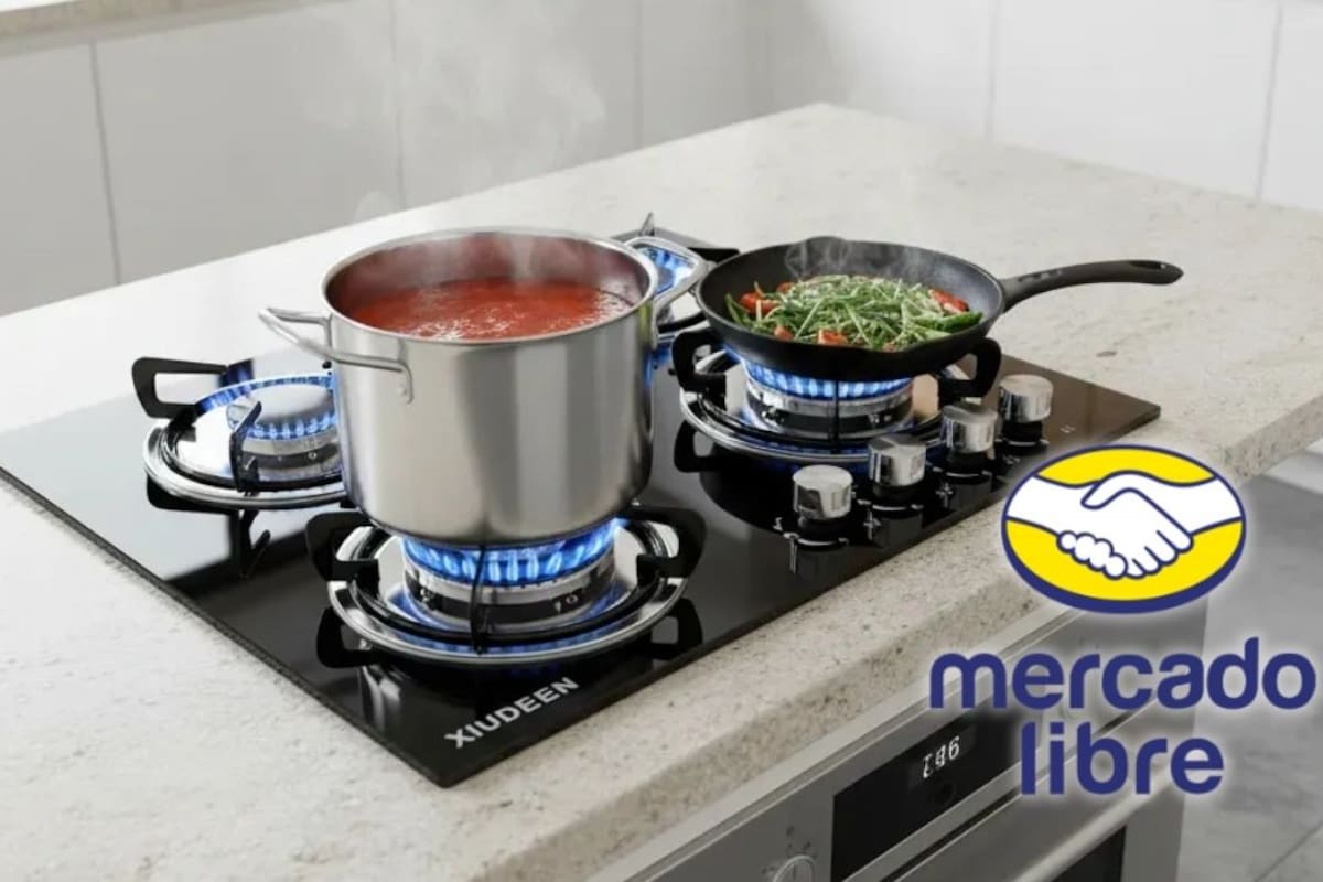 La parrilla empotrable de cristal negro Xiudeen baja a 1,288 pesos en Mercado Libre con envío gratis