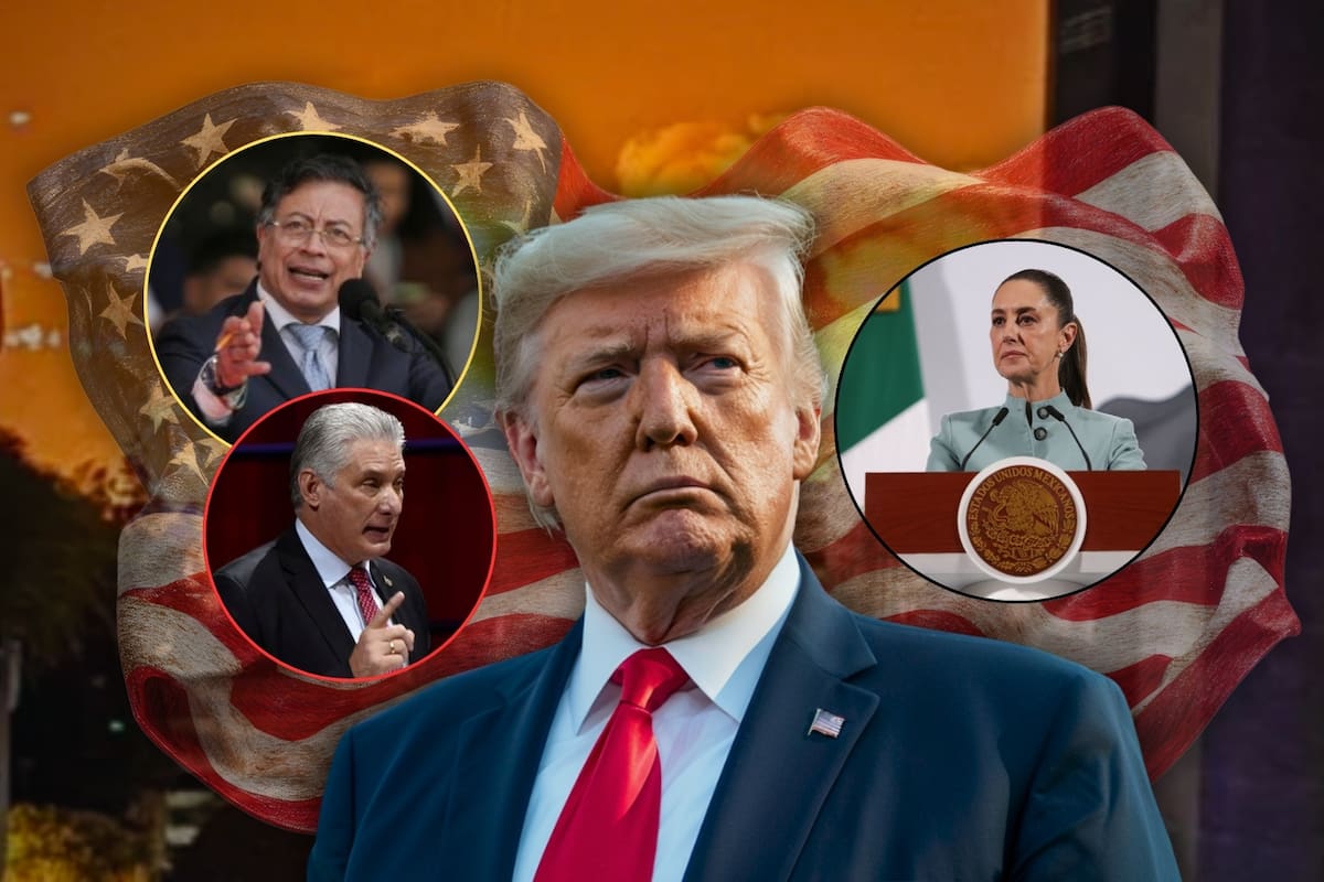 Tras la toma política de EEUU en Venezuela, ¿México, Cuba y Colombia podrían ser los siguientes? Trump aseguró que Sheinbaum no es la gobierna, sino el crimen organizado, y que ella está “muy asustada”, además de que lanzó advertencias a Gustavo Petro y al país “gobernado por hombres seniles”