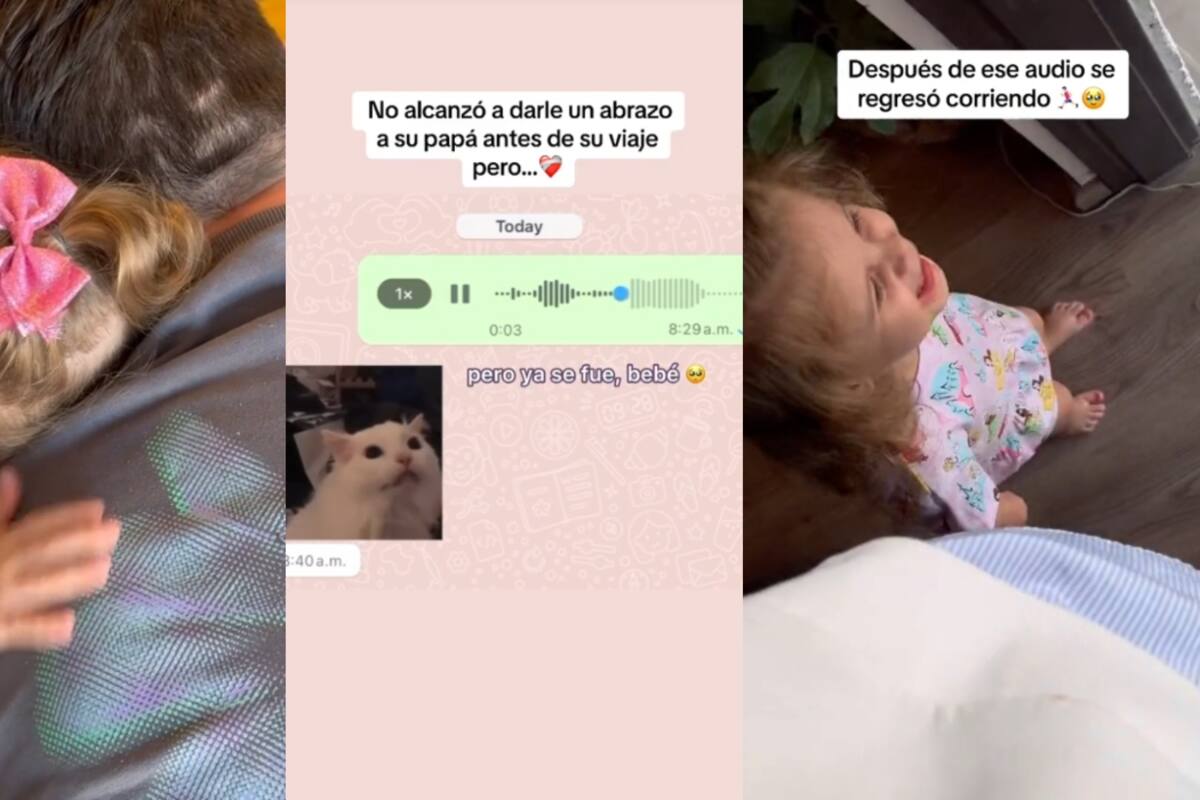 Padre se regresa minutos antes de emprender su viaje porque su hija le quería dar un abrazo de despedida