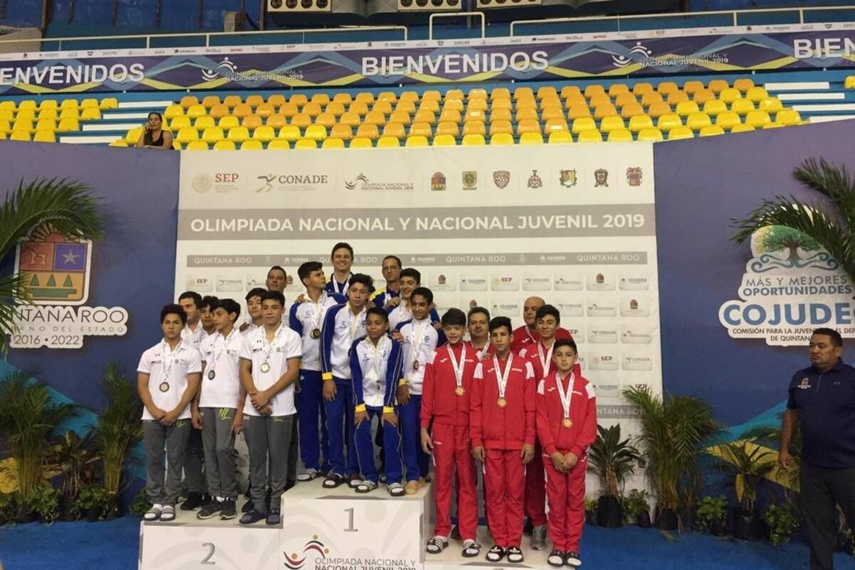 Bronce por equipos en la gimnasia