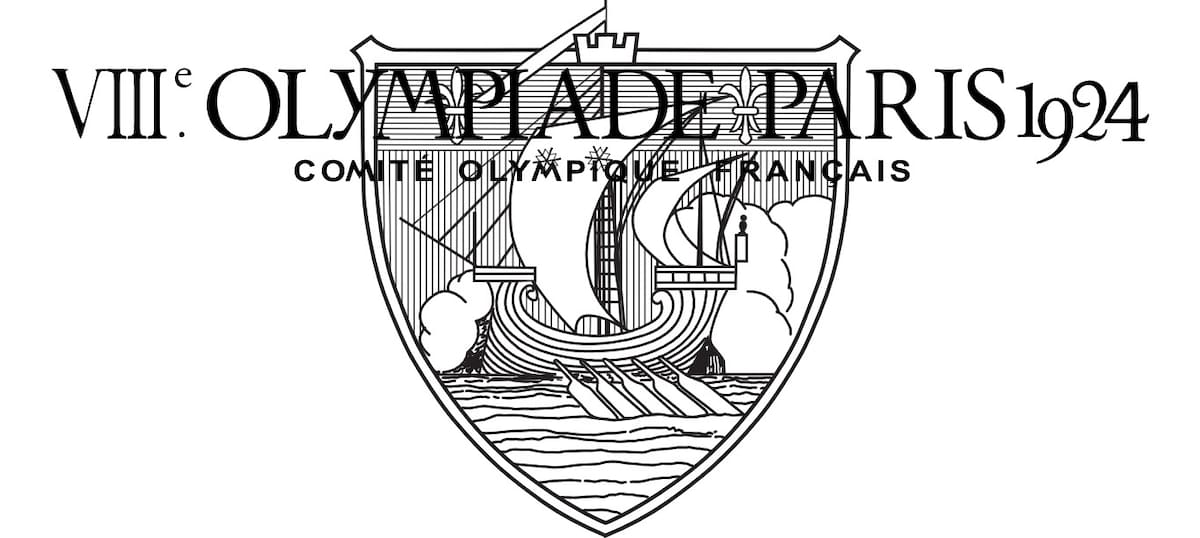 Logotipo de los Juegos Olímpicos de París 1924.