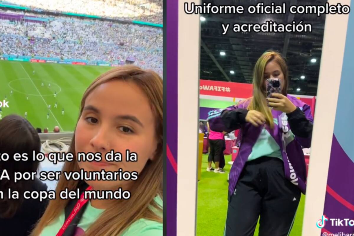 TikTok: Joven muestra los beneficios de trabajar como voluntaria en el Mundial