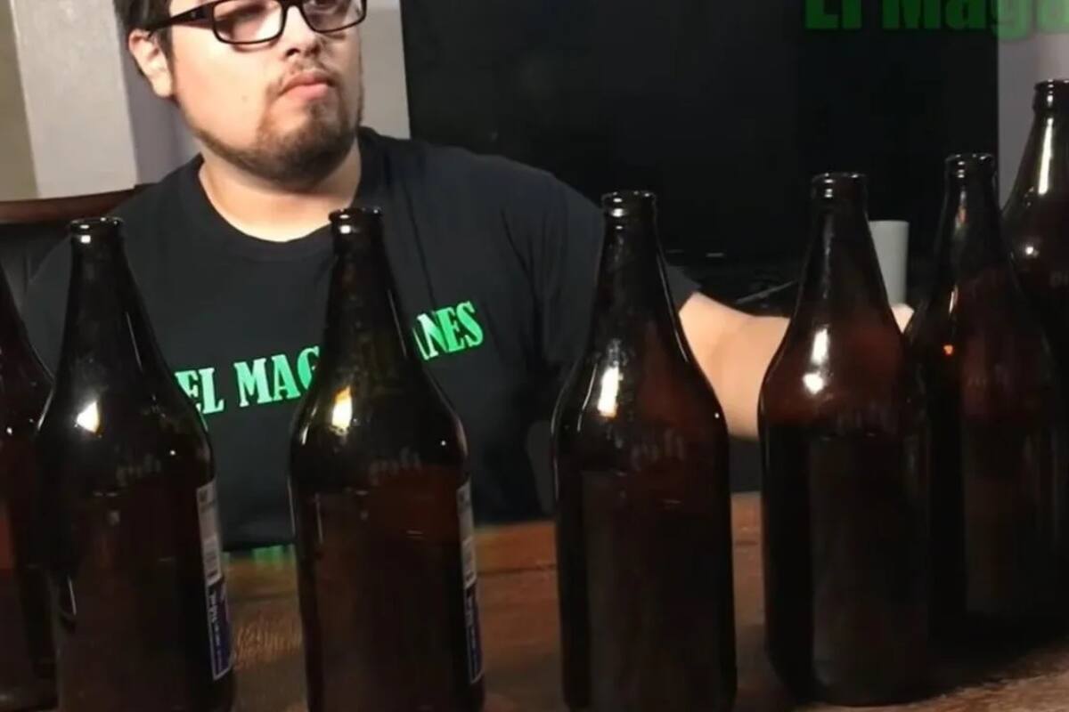 Toca el "caguamófono" y muestra que la cerveza no es solo para borrachos